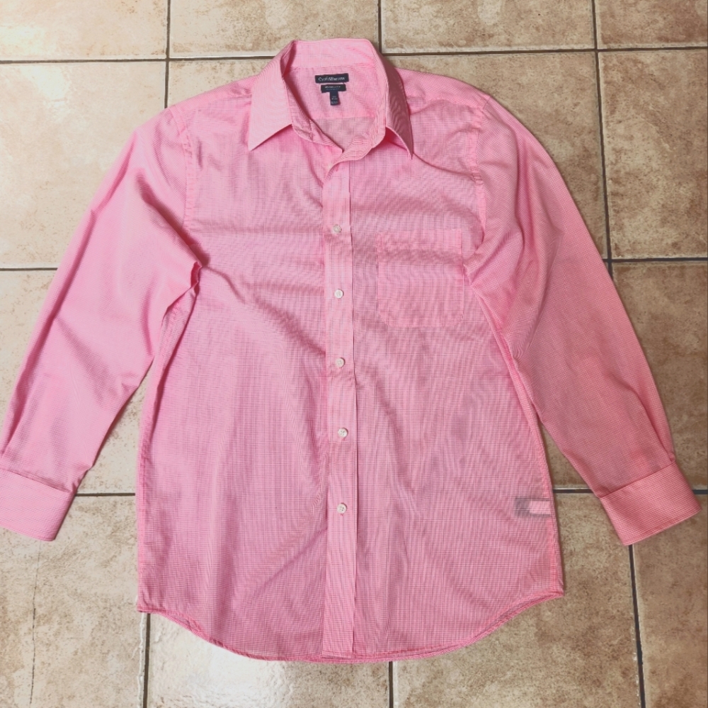 Croft & Barrow Pink Gingham Shirt
